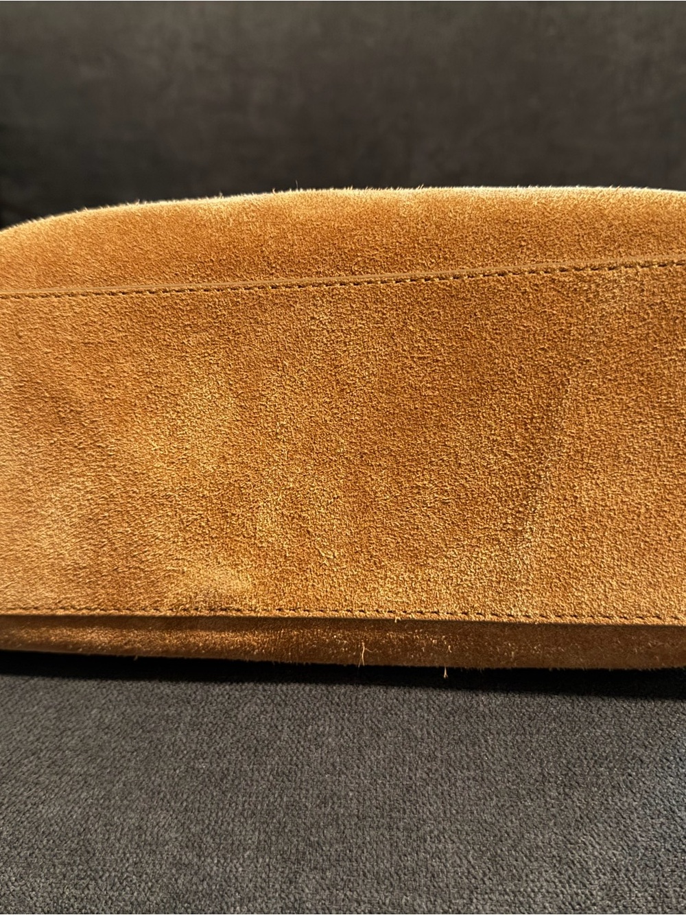 J Crew Suede Shoulder Bag in Camel NEW never used - Picture 3 of 9